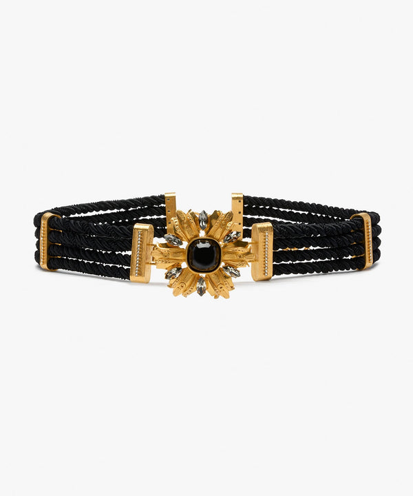 sonia petroff Black Lily Belt sonia petroff Black Lily Belt