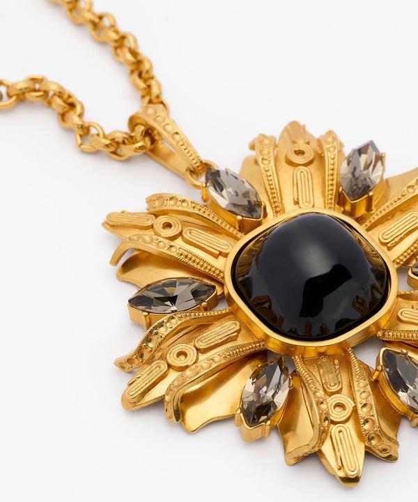 Sonia Petroff Black Lily Pendant