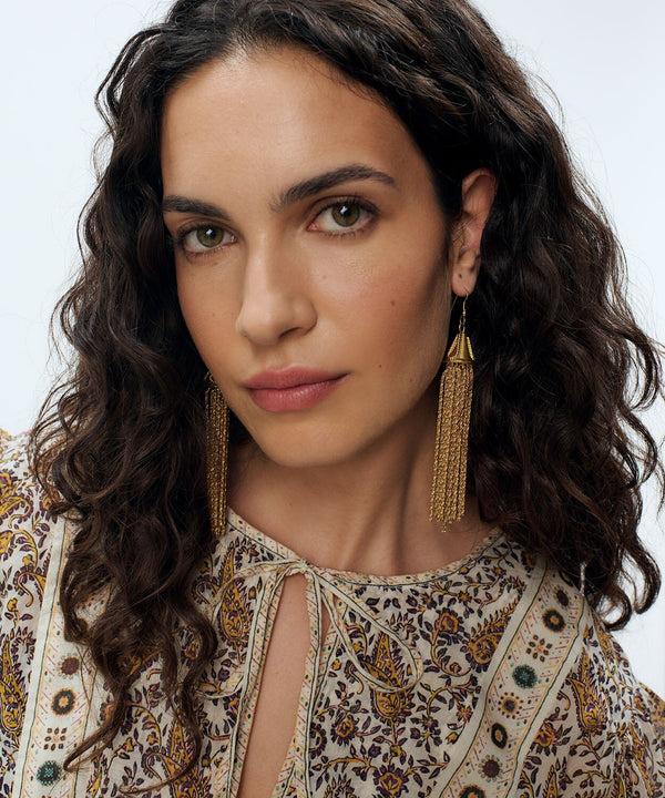 Sonia Petroff Cascata Tassel Earrings