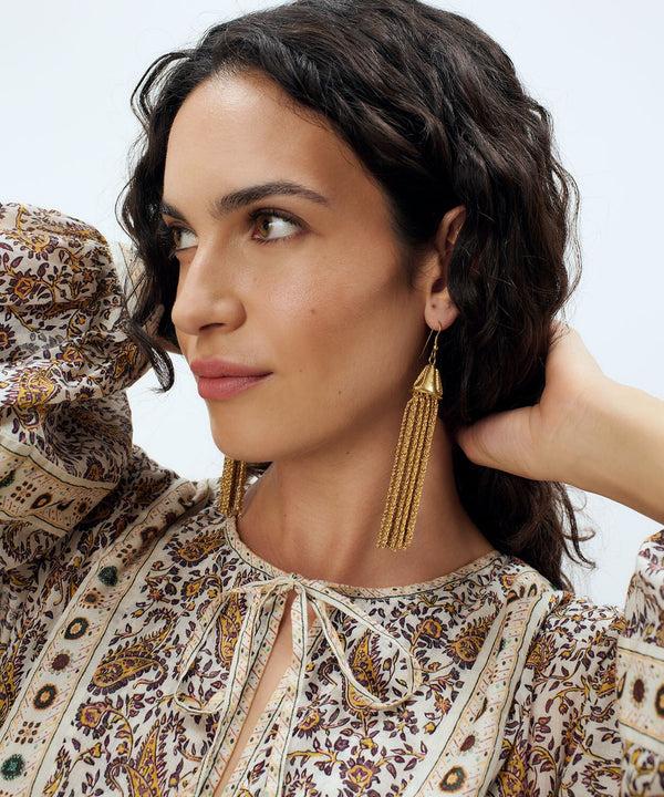 Sonia Petroff Cascata Tassel Earrings