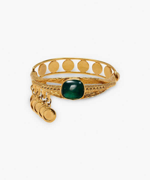 sonia petroff Classic Eye Bracelet Green
