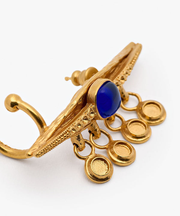 Sonia Petroff Classic Eye Earrings Blue