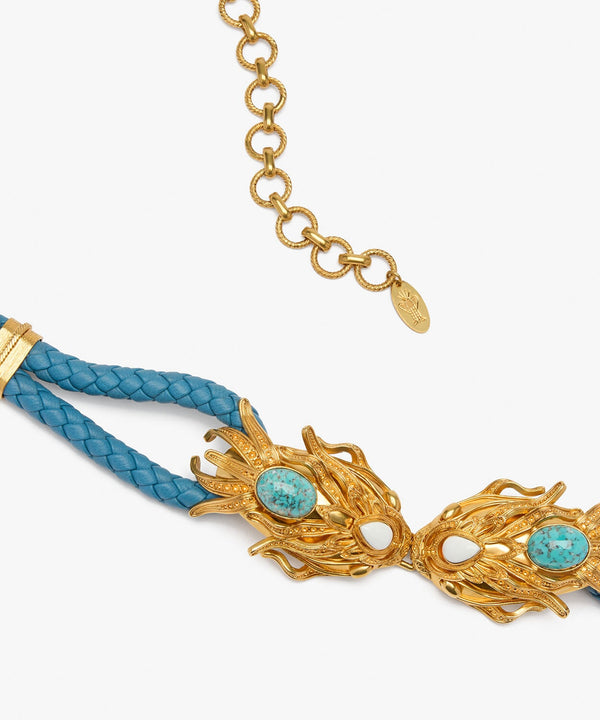 Sonia Petroff Dragonfish Belt Blue