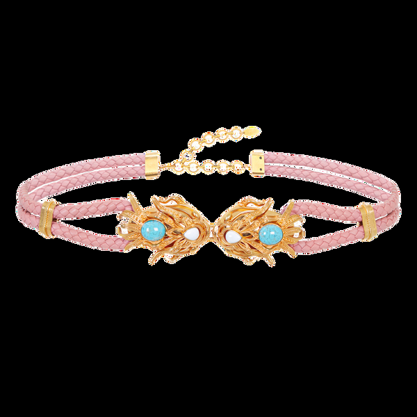 sonia petroff Dragonfish Belt Pink