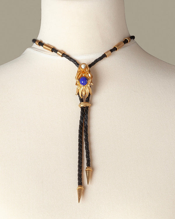 Sonia Petroff Dragonfish Necklace Black