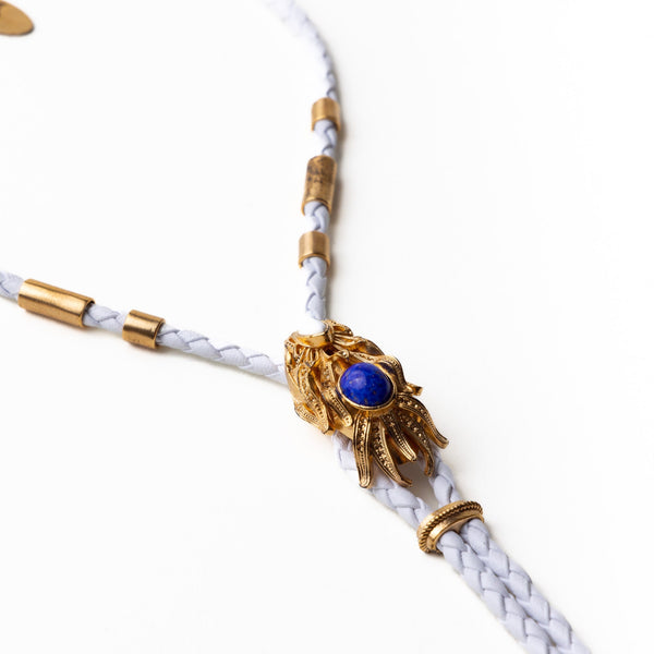 Sonia Petroff Dragonfish Necklace White