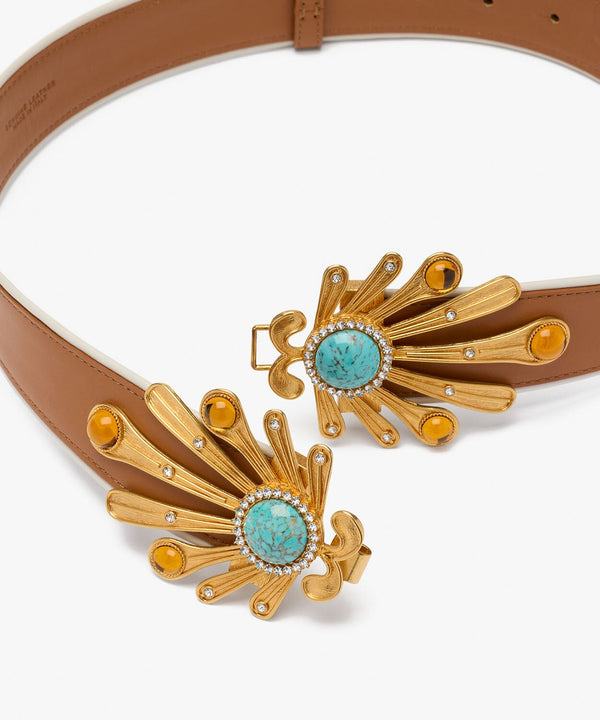 Sonia Petroff Kiss Fish Belt Brown