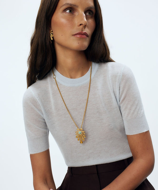 Sonia Petroff Kiss Fish Necklace