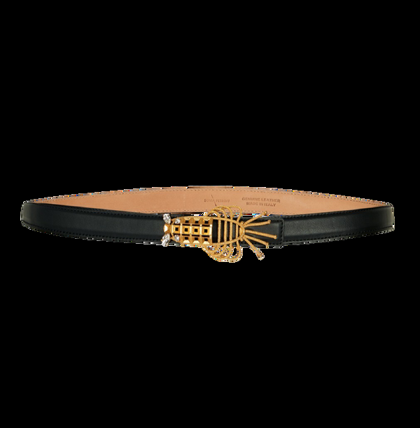 sonia petroff Lobster Narrow Belt Black