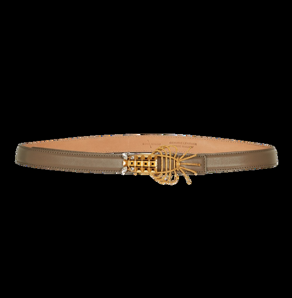 sonia petroff Lobster Narrow Belt Taupe