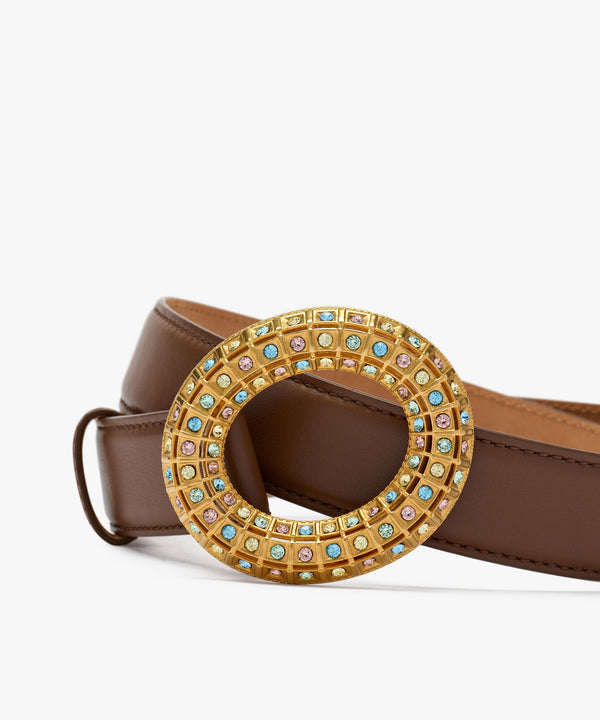 Sonia Petroff Lobster Vibe Belt Gold Multi