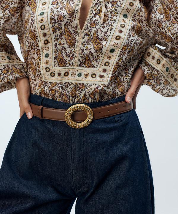 Sonia Petroff Lobster Vibe Belt Gold Multi