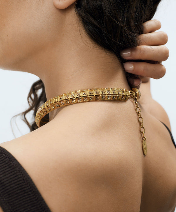 Sonia Petroff Lobster Vibe Necklace Gold