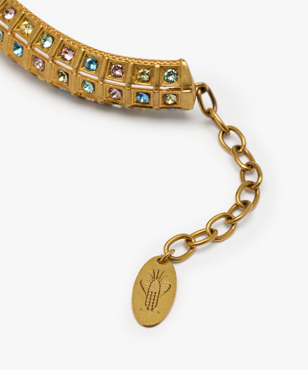 Sonia Petroff Lobster Vibe Necklace Gold Multi