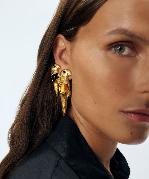 Sonia Petroff Parrot Earrings