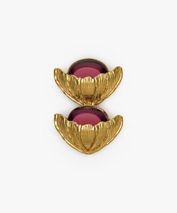 sonia petroff Retro Flower Brooch Purple