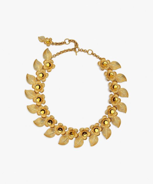 sonia petroff Retro Flower Necklace Amber