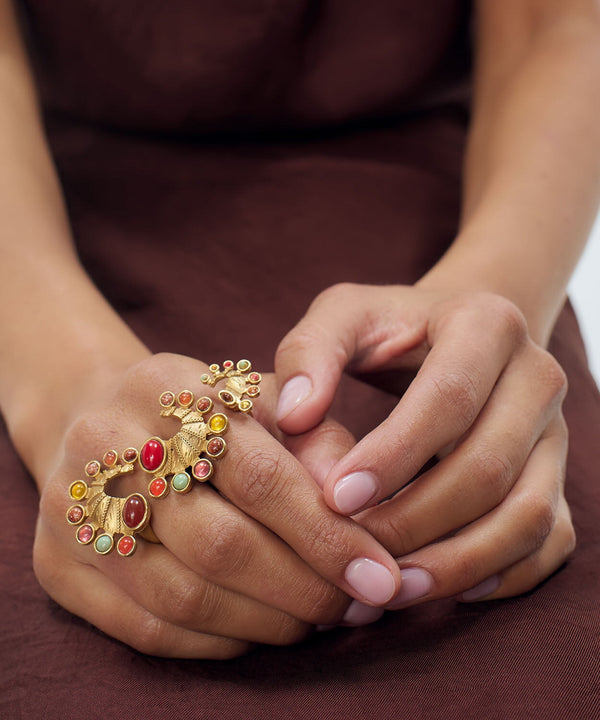 Sonia Petroff Seahorse Long Ring