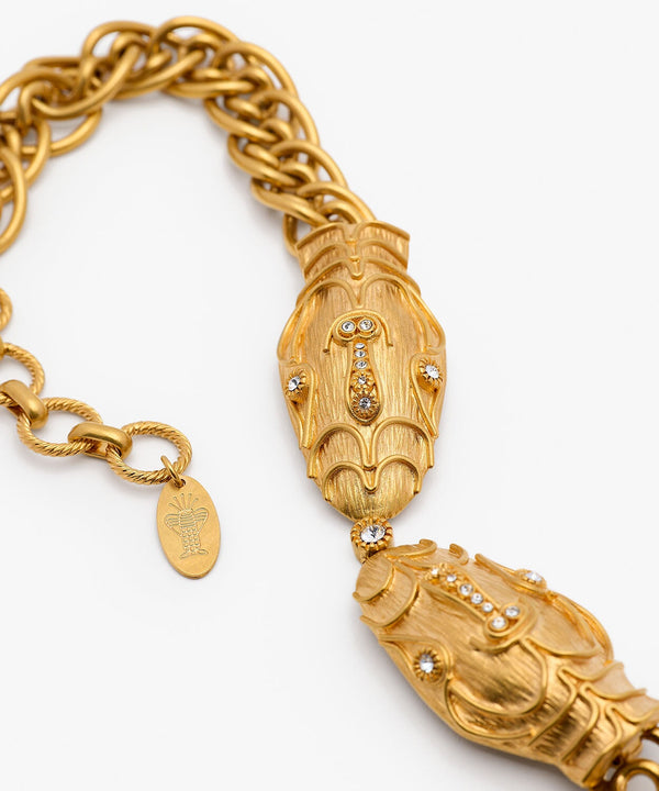 Sonia Petroff Serpente Necklace Gold