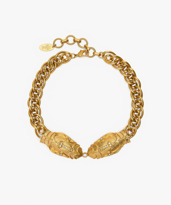 sonia petroff Serpente Necklace Gold