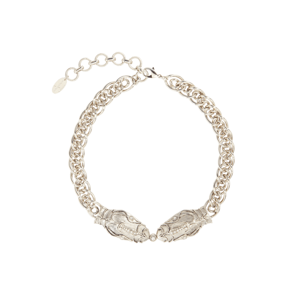 sonia petroff Serpente Necklace Silver