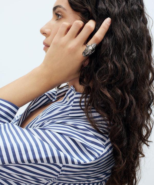 Sonia Petroff Serpente Ring Silver