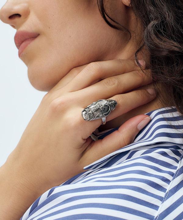 Sonia Petroff Serpente Ring Silver