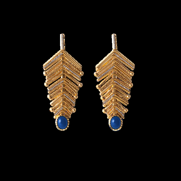 sonia petroff Shela Earrings Blue