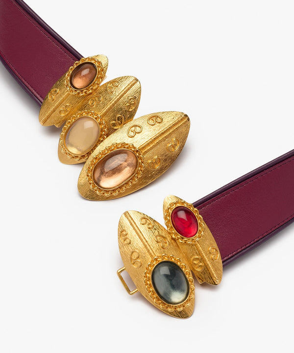 Sonia Petroff Shield Leather Belt