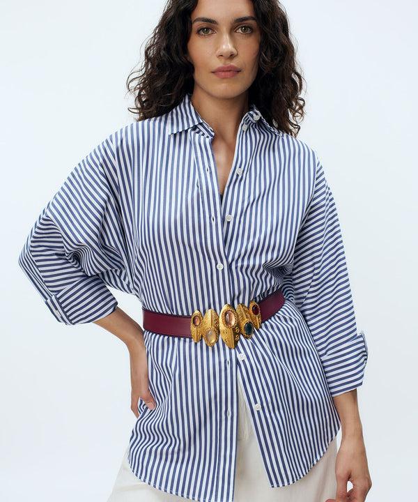 Sonia Petroff Shield Leather Belt