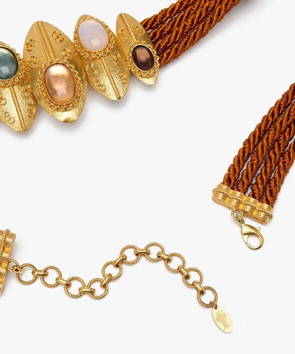 Sonia Petroff Shield Twisted Cord Belt