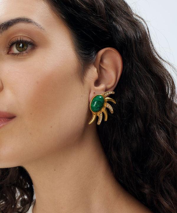 Sonia Petroff Sun Half Earrings