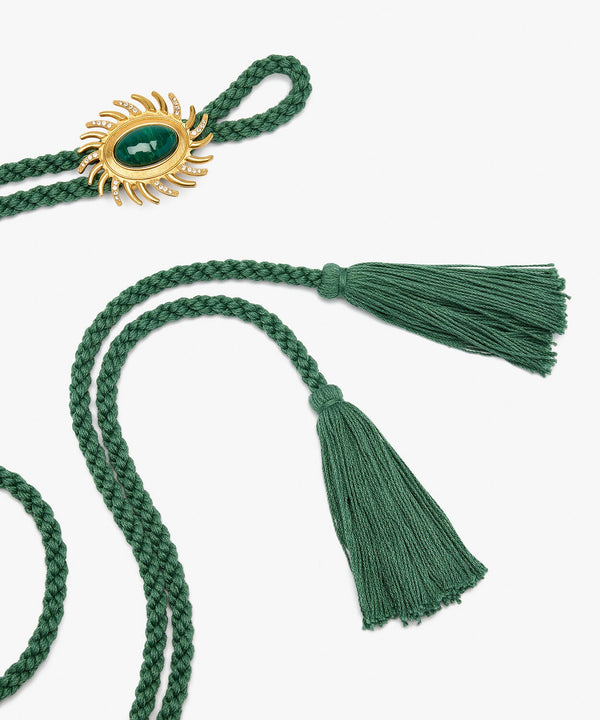 Sonia Petroff Sun Rope Belt Green