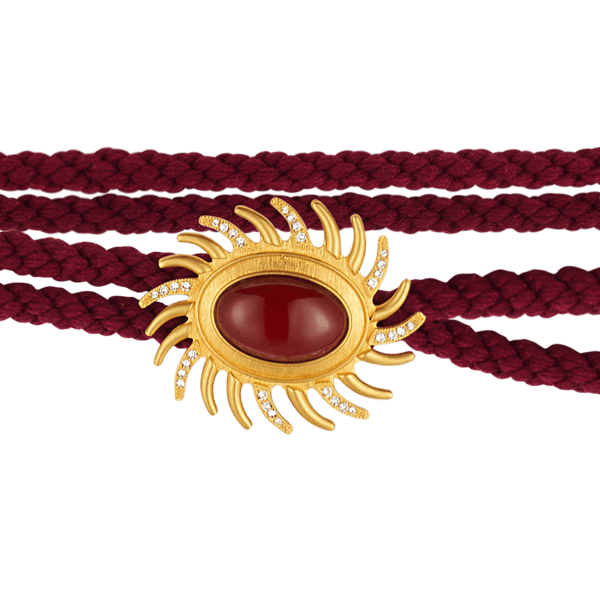 Sonia Petroff Sun Rope Belt Pink