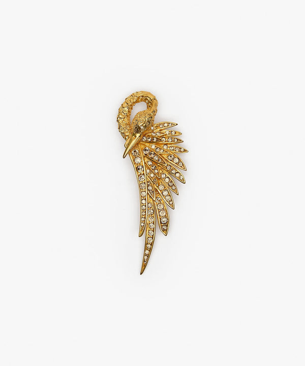 sonia petroff Swan Brooch Gold