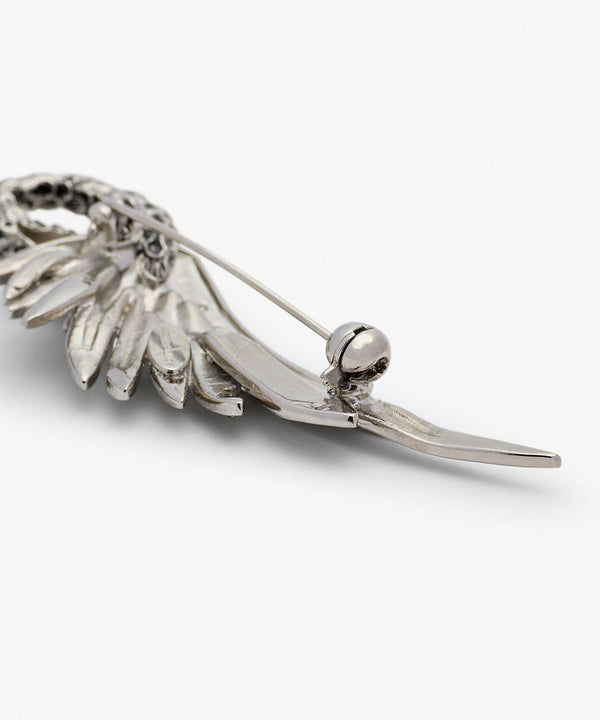 Sonia Petroff Swan Brooch Silver
