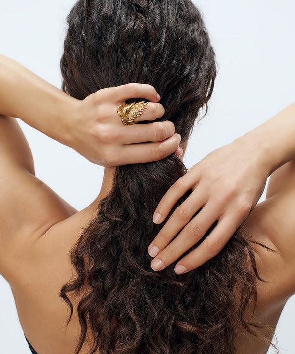 Sonia Petroff Swan Ring Gold