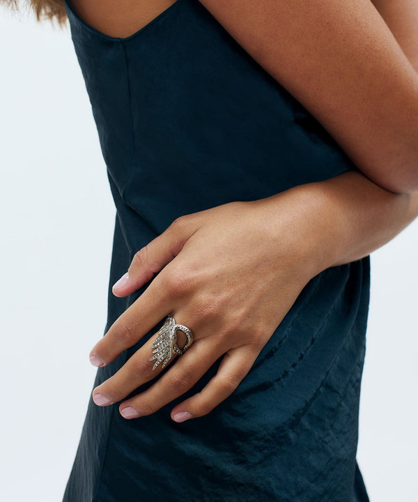 Sonia Petroff Swan Ring Silver