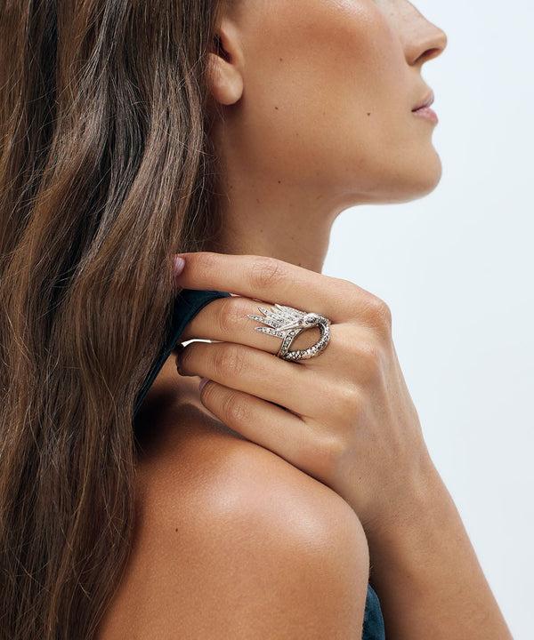 Sonia Petroff Swan Ring Silver