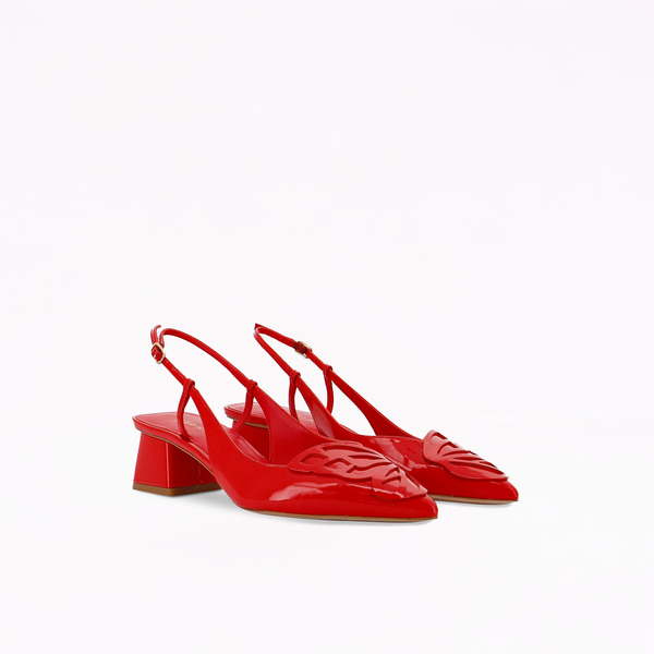 Sophia Webster Butterfly Low Slingback Big Apple Red