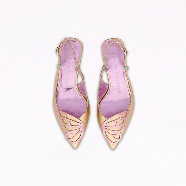 Sophia Webster Butterfly Low Slingback Multi Metallic