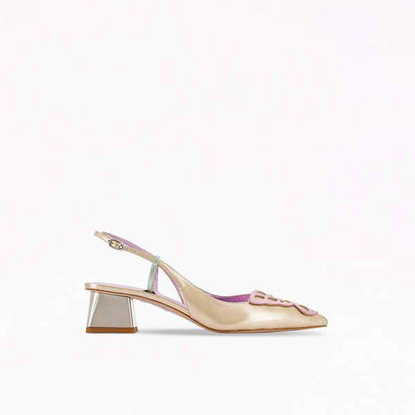 Sophia Webster Butterfly Low Slingback Multi Metallic