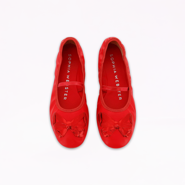 sophia webster Mademoiselle Ballet Flat Big Apple Red
