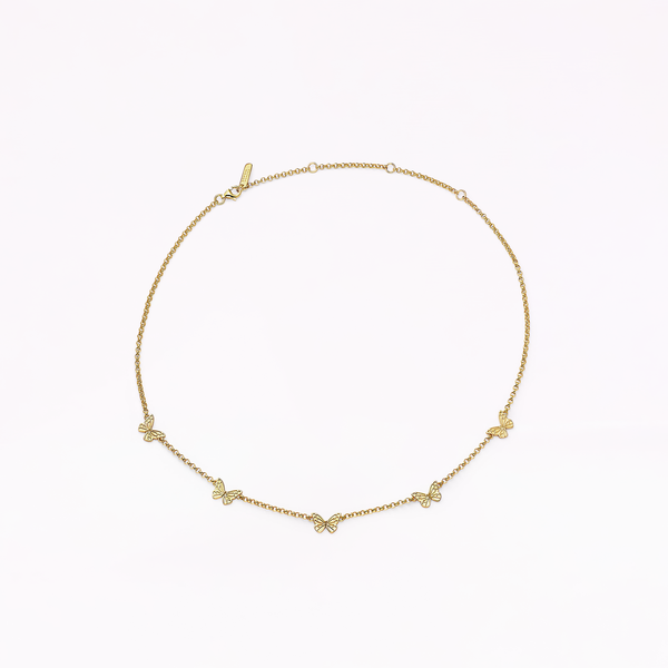 sophia webster Mariposa 18K Gold Multi Necklace Gold