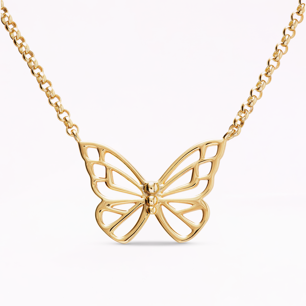sophia webster Mariposa 18K Gold Pendant Necklace Gold