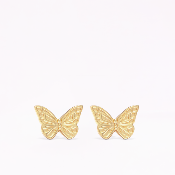 sophia webster Mariposa 18K Gold Stud Earrings Gold