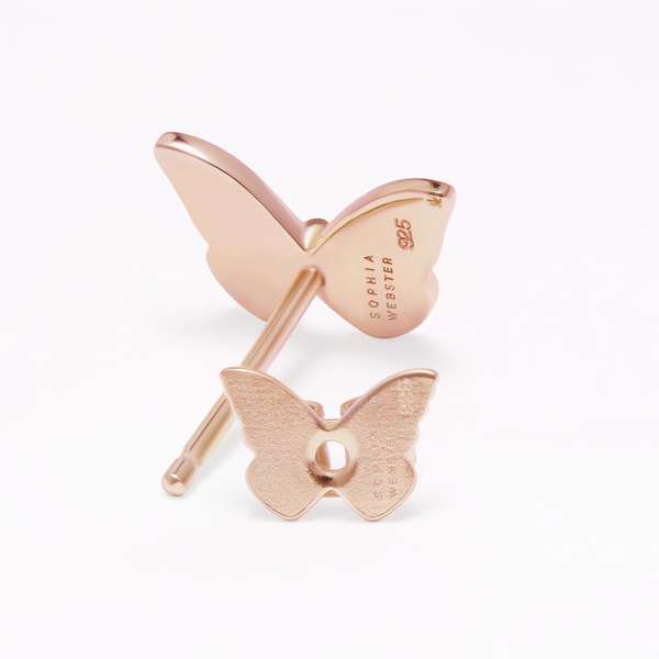 Sophia Webster Mariposa 18K Rose Gold Stud Earrings Rose Gold
