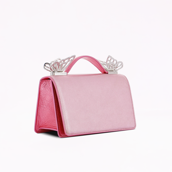Sophia Webster Mariposa Mini Shoulder Bag Metallic Pink