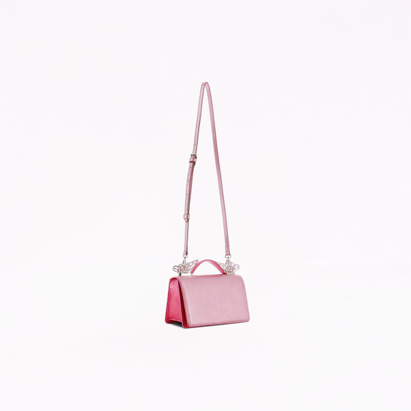 Sophia Webster Mariposa Mini Shoulder Bag Metallic Pink