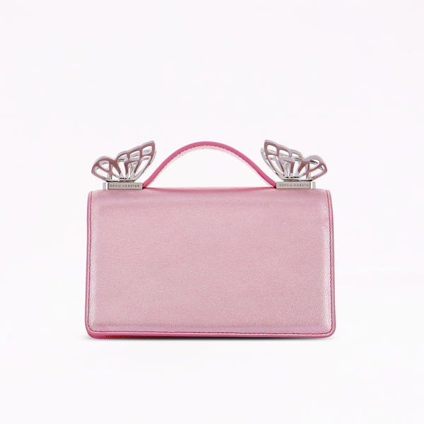 sophia webster Mariposa Mini Shoulder Bag Metallic Pink